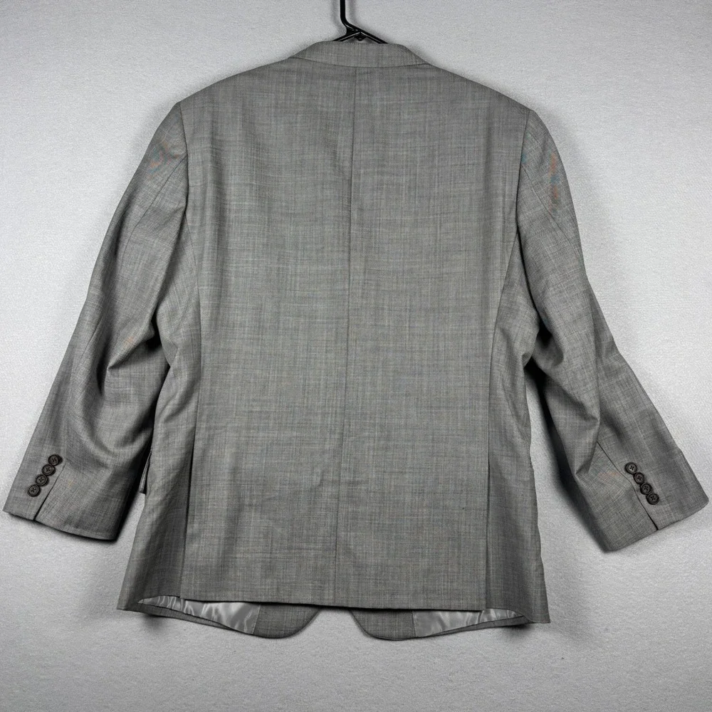 Ralph Lauren 2-Button Wool Blazer Jacket 42L Gray Professional Sport Coat